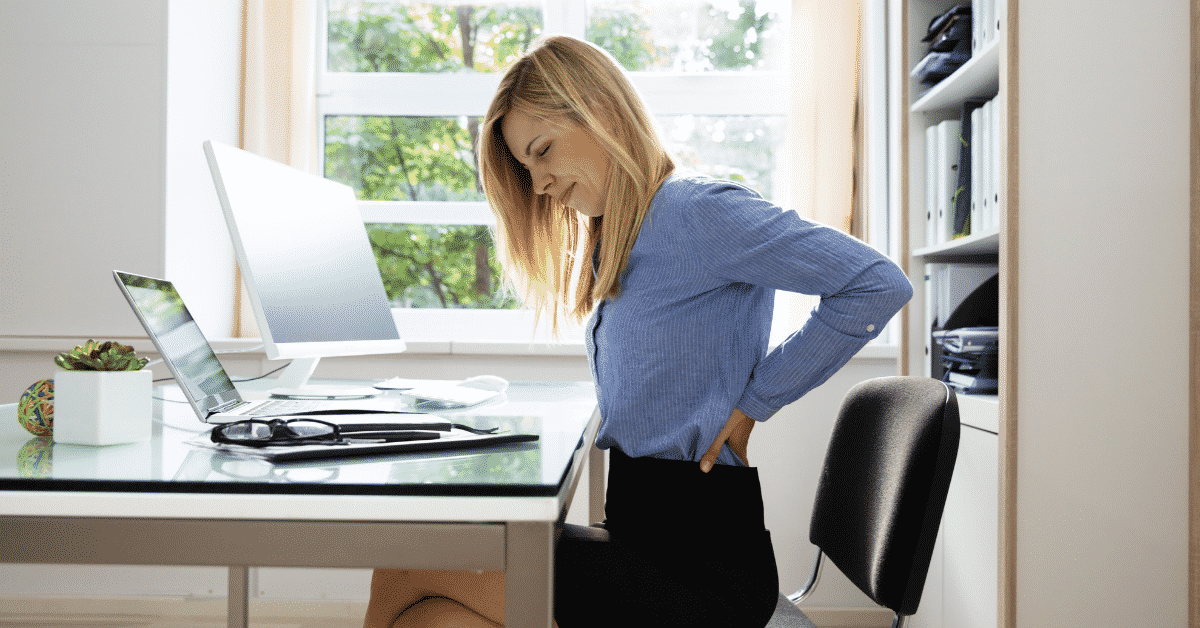 Back pain from sitting too much